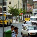 (2001-07) Lissabon 0114 - An der Strassenbahn Linie 28